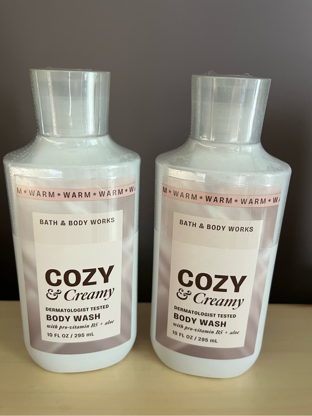 Two New Bath & Body Works Cozy & Creamy Body Washes/Shower Gels Full Size